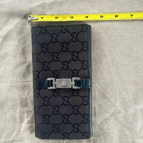 Gucci rare Jackie Piston Lock Long Wallet - Picture 5 of 16